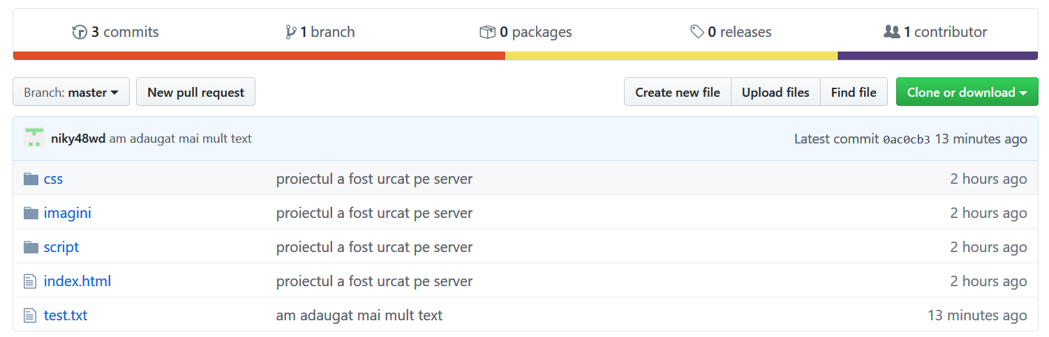 update files on server