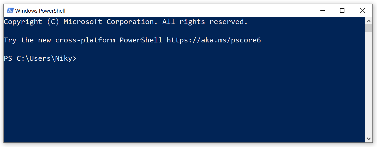 working in command line