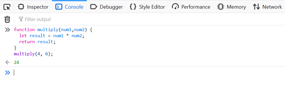 javascript testing in console